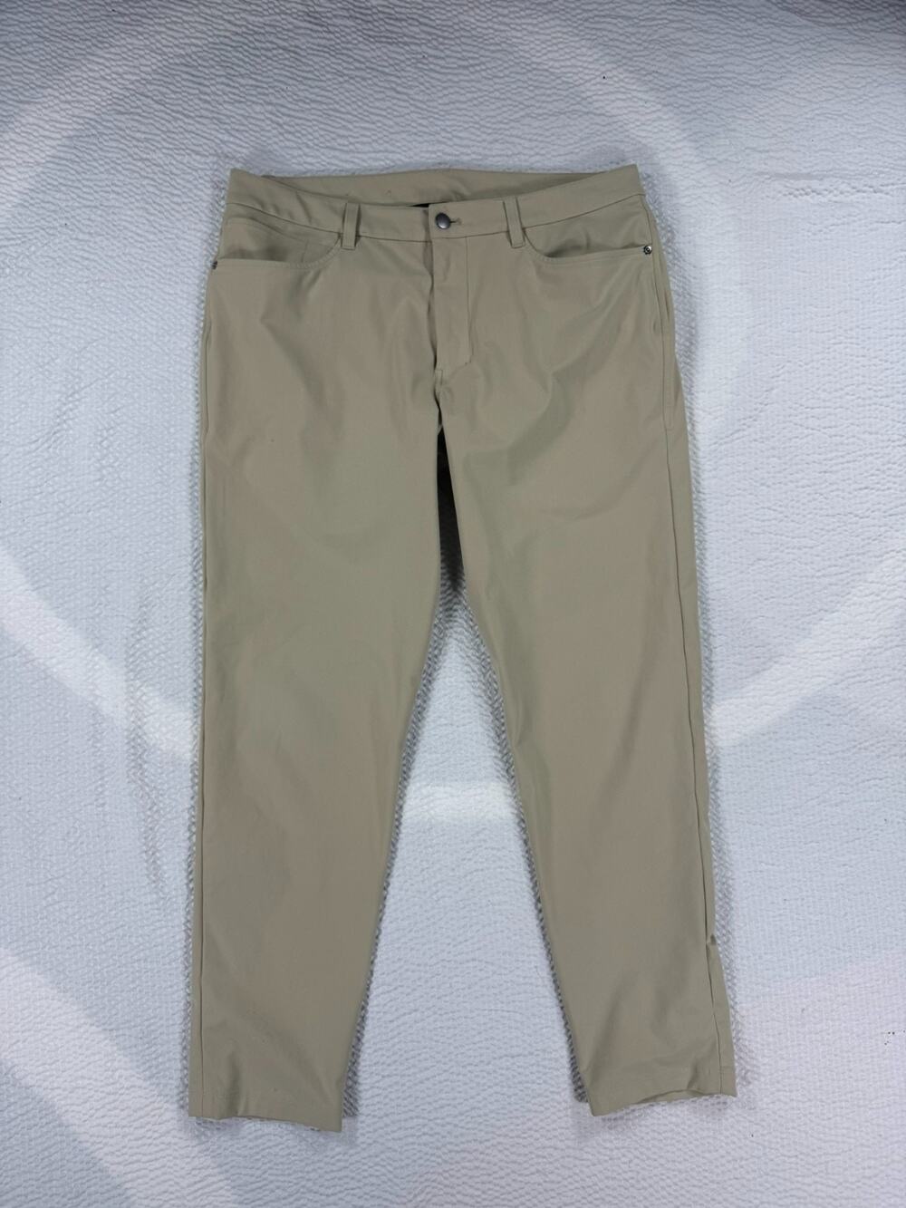 Lululemon Pants Mens 34x29 Tan Stretch Travel Golf Casual Performance Slim